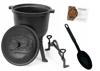 Kotlík na guláš - Meyerhoff 8L Iron Cauldron 8l + Spoon zadarmo