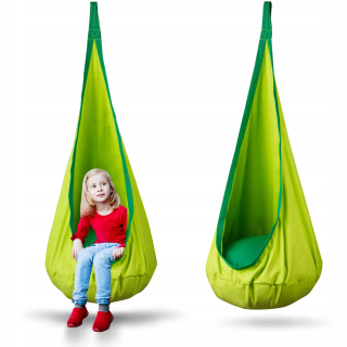 Záhradná závesná stolička - Cocoon Swing Hanging Stoličky Rocker zelené deti