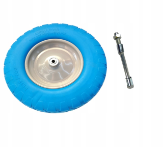 Kolesá na kosačku na trávu - KOLESO PLNÉ KOLESO + NÁPRAVA 380 mm 16x4,00-8