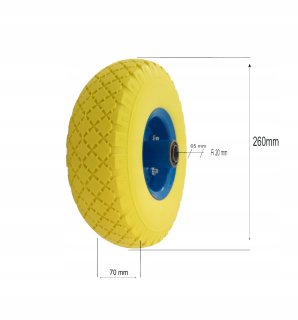 Kolesá na kosačku na trávu - Kruhové koleso plné invalidných vozíkov 260 mm 10x3,00-4