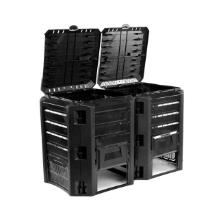 Kompostér do záhrady - 800L DVOJBASTEROVÝ KOMPOSTÉR, VYLEPŠENÝ NOVÝ MODEL
