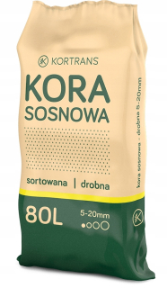 Záhradná kôra - Pine kôra 80 l. Malé 5-20 mm.