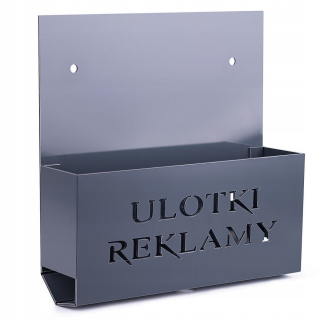 Poštová schránka - Kontajner na organizátor koša pre hliníkové letáky antracit 33x33cm