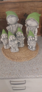 Záhrada trpaslíkov sada 3D záhradného vybavenia