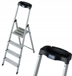 Krause Bezpečnosť rebríka 1x4 126320 2,85 m s poličkou