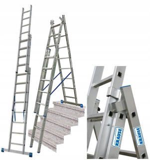 KRAUSE STABILO rebrík 3x8 na SCHODY 133748 6,05m