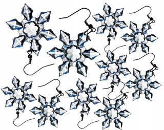 Crystals Snowflakes Baubles Stars Set 10ks