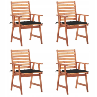 Záhradný stôl, stolík - Záhradné stoličky s vankúšmi 4 ks.