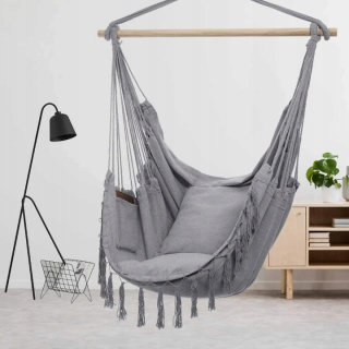 Záhradná závesná stolička - Brazílska stolička Boho Hammock 80 cm 150 kg