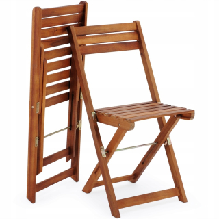 Záhradná stolička - Drevená stolička skladací záhradný balkón