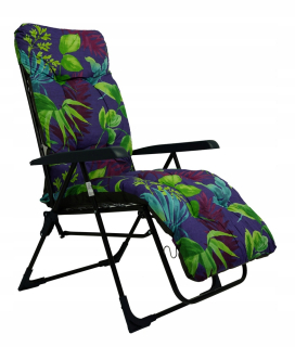 Záhradné lehátko - Stolička stoličky Deckchair Malaga plus nastaviteľná G044-01