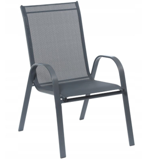 Záhradná stolička - Záhradné stoličky pre terasu na balkón záhradné stoličky šedé