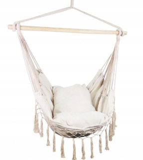 Závesné hojdacie kreslo - Hammock visiaca kresla v štýle boho