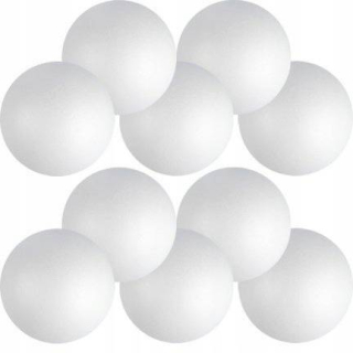 Gule penové gule BAUBLES 6 cm 10 ks
