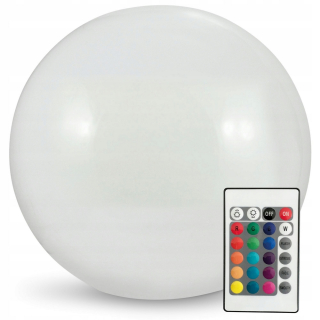Solárna zapichovacia záhradná lampa - LED guľová solárna záhradná lampa vonkajšia svietidlo RGB farebné 30 cm