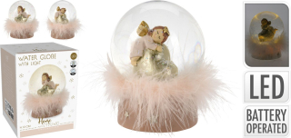 Glass Ball anjel 10 cm anjel viedol 2ass
