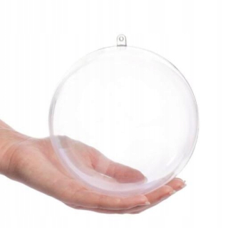 Plastové akrylové gule 10 loptičiek 8 cm deco