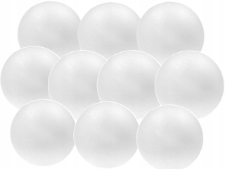 Polystyrénové gule guľky BAUBLES 10 cm 10 ks