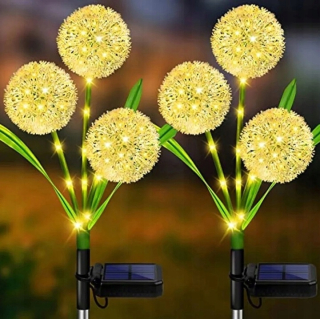 Solárna zapichovacia záhradná lampa - Cesnakové kvetinové dekoratívne solárne záhradné solárne žiarovky
