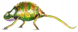Chameleon Bali kovové sochy figuríny dekorácia