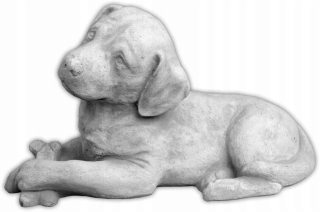 Záhradná figúrka - Stone labrador betónová záhrada postava