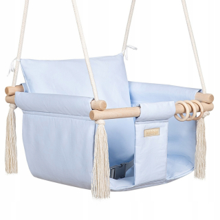 Záhradná hojdačka - Kidaboo Bucket Swing For Baby For Baby Deckchair Ce Blue Blue