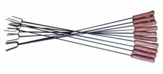 Grilovacie špajdle, ihly - Klobása Sticks Fork Fork Fork pre oheň 10 ks