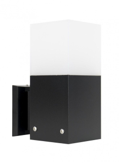Záhradné nástenné svietidlo - CUBE MAX nástenné svietidlo 22cm SUMA čierna CBMAX K BL