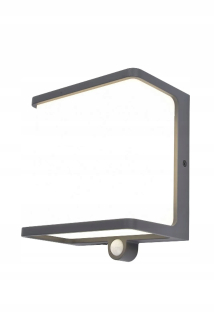 Záhradné nástenné svietidlo - Nástenná lampa doblo solárna pir 6943701125 Lutec