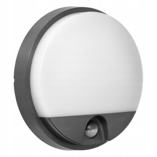 Záhradné nástenné svietidlo - Záhradná nástenná lampa so snímačom LED 10W Agat Orno