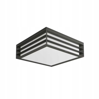 Záhradné nástenné svietidlo - Moonshine IP44 Externá nástenná lampa Gray E27 Philips
