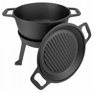 Kotlík na guľáš - Poľovnícka kópia Caulted Pot 3in1 5l