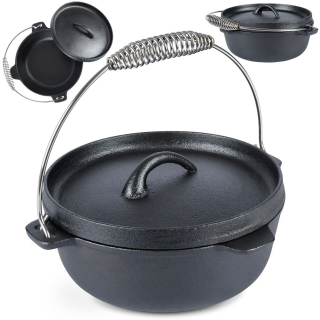 Kotlík na guľáš - Závesný liatinový kotol 25 cm 3,5 l