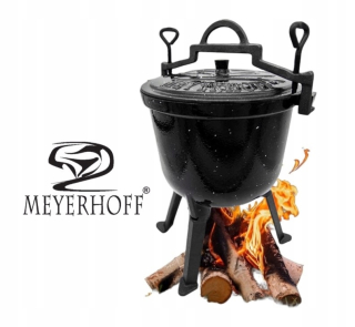 Kotlík na guľáš - Emitovaný liatinový liatinový kotol meyerhoff mramor 8l