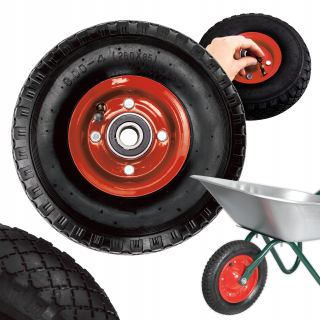 Kolesá na kosačku na trávu - Kruhové trubica na invalidné vozíky 26 cm 260x85 mm 3,00-4 2pr fi 20 mm červené