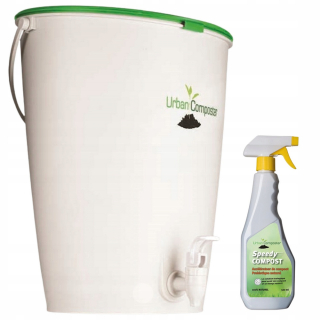 Kompostér do záhrady - 15L Kitchen Composter s kohútikmi a komposterom