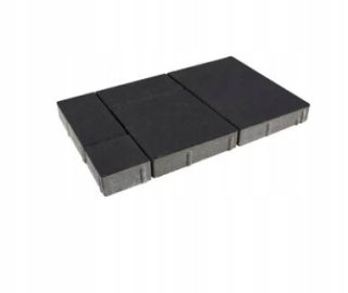 Dlažobné kocky Polbruk Toledo, 6 cm, farba grafit