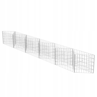 Gabion - Gabionský kôš, galvanizovaná oceľ, 300x30x50 cm