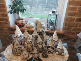 Záhradná sova dekorácia figurína pre záhradu 22 cm