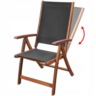 Stoličky Vidaxl Wood Vidaxl Black
