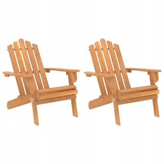 Záhradné lehátko - Záhradné stoličky Adirondack, 2 ks, Akacjo Wood