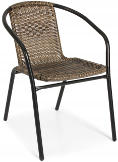 Záhradná stolička - Stolička záhradná stolička Capri Technorattan Brown