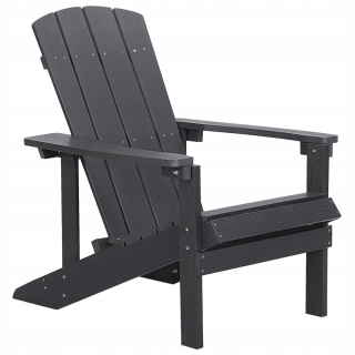 Záhradná stolička - Záhradná stolička tmavo šedá adirondack