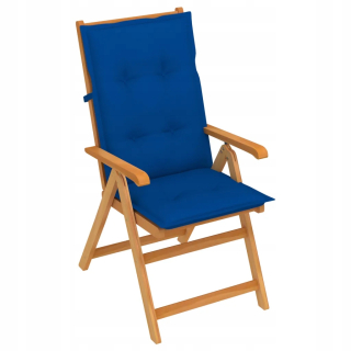 Záhradná stolička - Záhradná stolička s kobaltovými vankúšmi, Lite DR