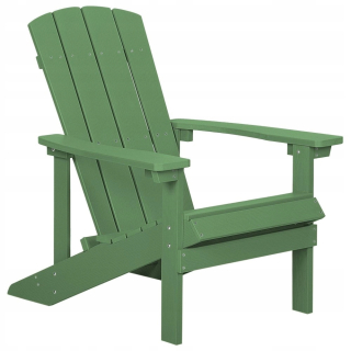 Záhradná stolička - Zelená záhradná stolička Adirondack
