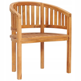 Záhradný stôl, stolík - Banán -stolička v tvare, Solid Teke Wood