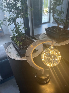 Malá dekorácia do záhrady - LED lunárna lampa
