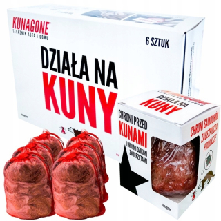 Repelent, plašič  pre zvieratá - Kunagone odpudzovač kún 6-bal