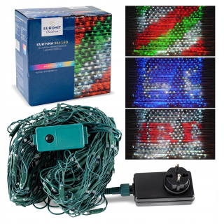 Animácia ľahkej opony 324 LED 10 pilotných návrhov