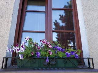 Držiak na kvetináč - Strojený zábradlia zábradlia pre parapet